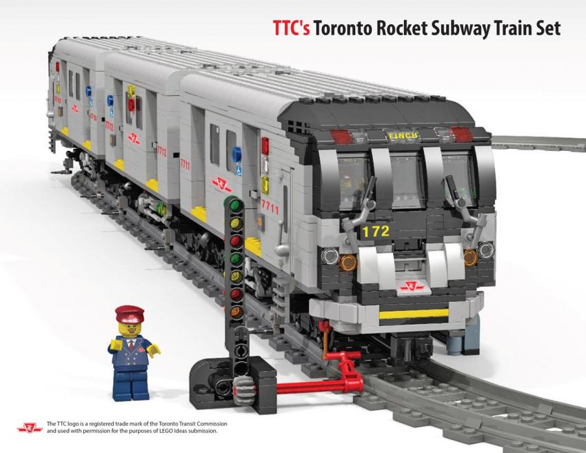 Toronto Rocket Subway Train set